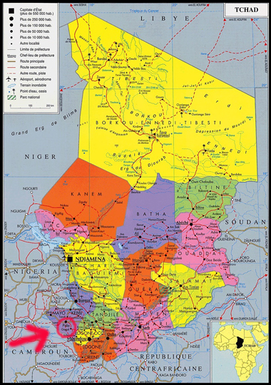 <a href=' 	 	http://www.marcofintina.com/public/upload/download/tchad.jpg'>----  INGRANDISCI LA MAPPA DEL TCHAD  ----</a>.<br />